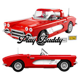 1961 Chevrolet Corvette C1 Building Blocks 1210PCS MOC Bricks Retired Set 1961 Chevrolet Corvette C1 Building Blocks